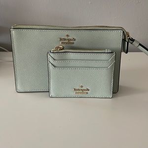 Kate spade wristlet and card case